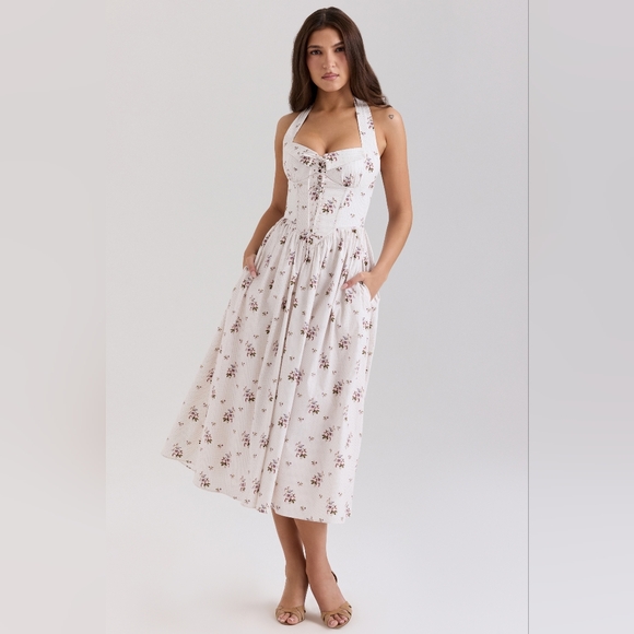 Cream Floral Print House of CB 'Emilia'-medium